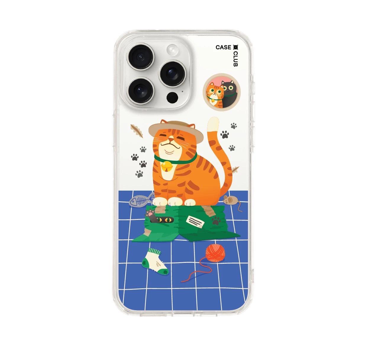 เคสใส iphone 15 pro max แมวหมวกฟางนักผจญภัย